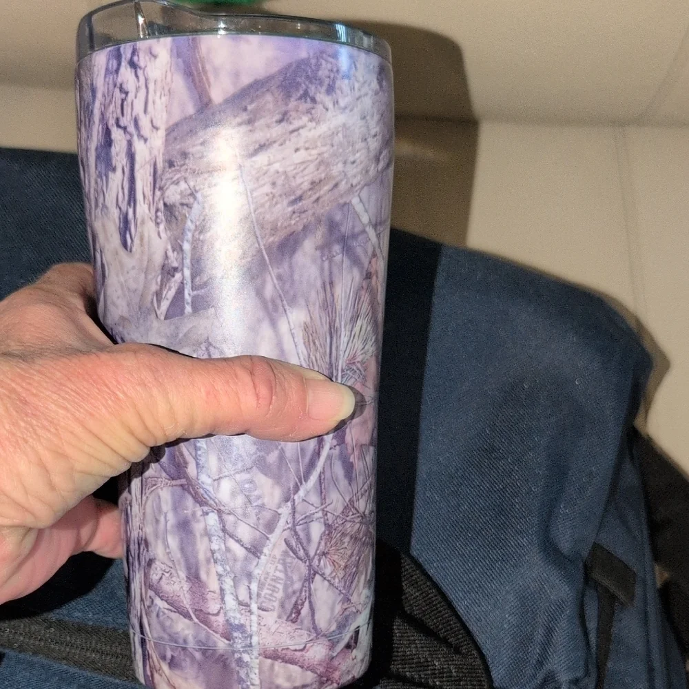 Navy Blue Men's Messenger Bag With NRA Embroided On It and A Thermal Cup!